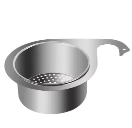 Drain Water Basket Sink Drain Basket Stainless Steel Kitchen Basin Organizer Filter Storage Shelf Storage Drying Rack